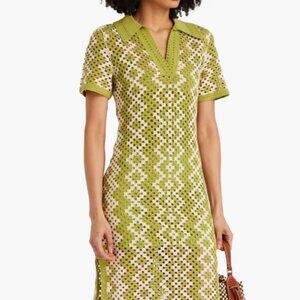 Sandro Crochet Cotton Midi Dress